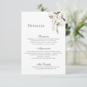 Boho Wedding Details Enclosure Card Dankeskarte