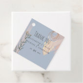 BOHO Wedding Dusty Blue Peach Dream Catcher Geschenkanhänger (Beispiel)