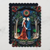 Boho Wedding Einladung (Vorne/Hinten)