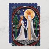 Boho Wedding Einladung (Vorne/Hinten)