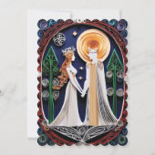 Boho Wedding Einladung (Vorderseite)