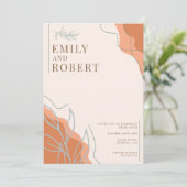 Boho Wedding Einladung (Stehend Vorderseite)