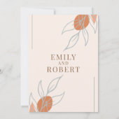 Boho Wedding Einladung (Rückseite)