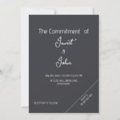 Boho Wedding Einladung (Rückseite)