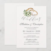 Boho Wedding Einladung (Vorne/Hinten)