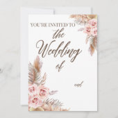 Boho Wedding Einladung (Vorderseite)