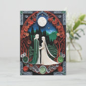 Boho Wedding Einladung (Stehend Vorderseite)