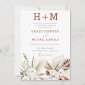 Boho Wedding Einladung (Vorderseite)