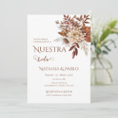 Boho Wedding Einladung (Stehend Vorderseite)