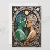 Boho Wedding Einladung (Vorderseite)