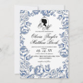 Boho Wedding Elegante Script Burg Hochzeit Einladung (Vorderseite)