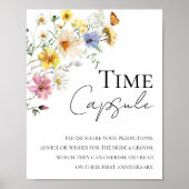 Boho Wedding First Anniversary Time Kapseluntersch Poster (Vorne)