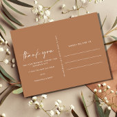 Boho Wedding Foto Collage Vielen Dank Postcard Postkarte