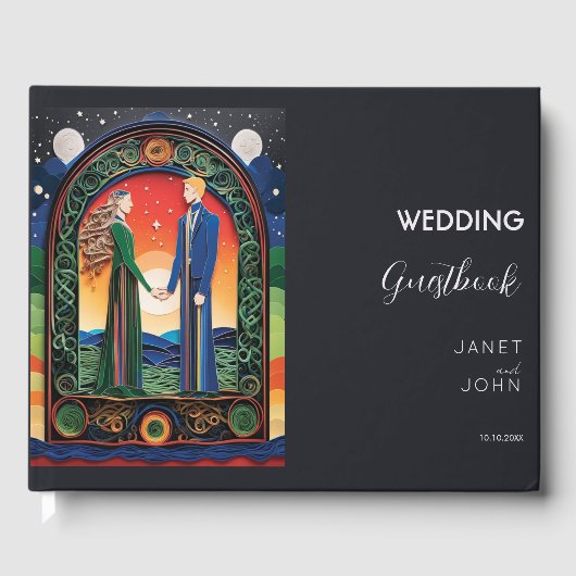 Boho Wedding Gästebuch (Vorderseite)