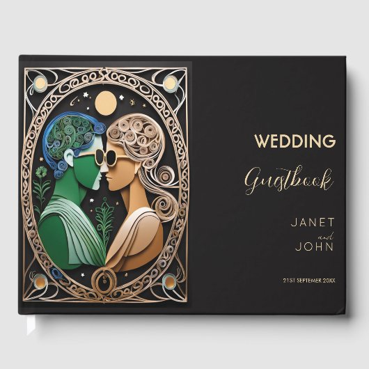Boho Wedding Gästebuch (Vorderseite)
