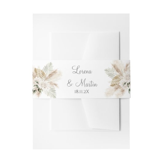 Boho Wedding Invitation Bly Band (Vorderseite Beispiel)