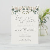 Boho Wedding Invitation Einladung (Stehend Vorderseite)