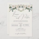 Boho Wedding Invitation Einladung (Vorne/Hinten)