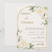 Boho Wedding Invitation Einladung (Vorne/Hinten)