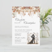 Boho Wedding Invitation Einladung (Stehend Vorderseite)