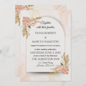 Boho Wedding Invitation - Elegante rustikale Flora Einladung (Vorne/Hinten)