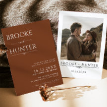 Boho Wedding Invite | Moderne Minimalistische Hoch