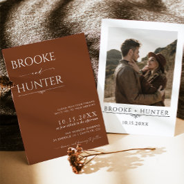 Boho Wedding Invite | Moderne Minimalistische Hoch Einladung