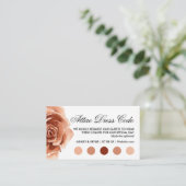 Boho Wedding Kleidung Code Begleitkarte (Stehend Vorderseite)