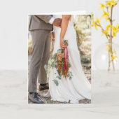 Boho Wedding Lifestyle Faltenkarte Karte (Gelbe Blume)