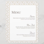 Boho Wedding Menu Card 8 1/2" X 11" (Vorne/Hinten)