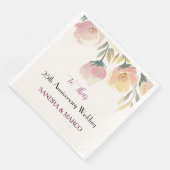 Boho Wedding Napkin Vintag Blumenstrauß Serviette (Ecke)