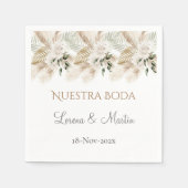 Boho Wedding Napkins Serviette (Vorderseite)