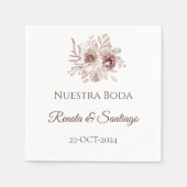 Boho Wedding Napkins Serviette (Vorderseite)