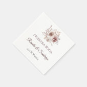 Boho Wedding Napkins Serviette (Ecke)