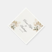 Boho Wedding Paper Napkin Serviette (Ecke)