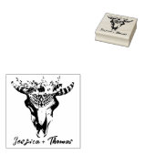 Boho Wedding Personalisiert Gummistempel (Stempel)