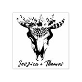 Boho Wedding Personalisiert Gummistempel (Prägung)