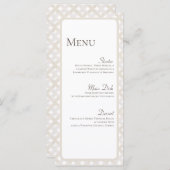 Boho Wedding Personalisiert Plate Menu Cards Menükarte (Vorne/Hinten)