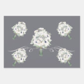 Boho Wedding Pflaume Brautparty Geschenkpapier Set (Vorderseite 2)