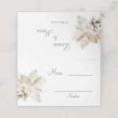 Boho Wedding Platzkarte (Außenseite Aufgefaltet)