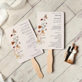 Boho Wedding Program Fächer