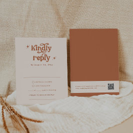 Boho Wedding RSVP Cards Begleitkarte