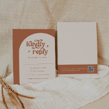 Boho Wedding RSVP Cards