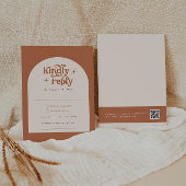 Boho Wedding RSVP Cards Begleitkarte