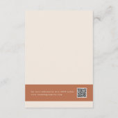 Boho Wedding RSVP Cards Begleitkarte (Rückseite)