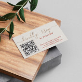 Boho Wedding RSVP Online Website mit QR Code Begleitkarte