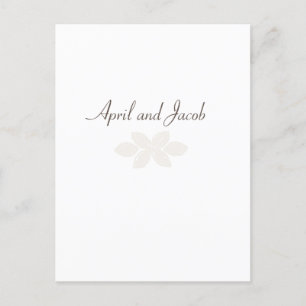 Boho Wedding RSVP Postcard Postkarte