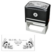 Boho Wedding Rücksendeadresse Permastempel (Beispiel)