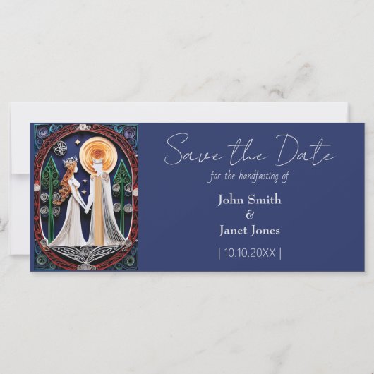 Boho Wedding Save the Date (Vorderseite)