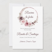 Boho Wedding Save the Date (Vorderseite)